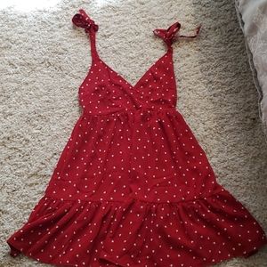 ❤Red heart dress